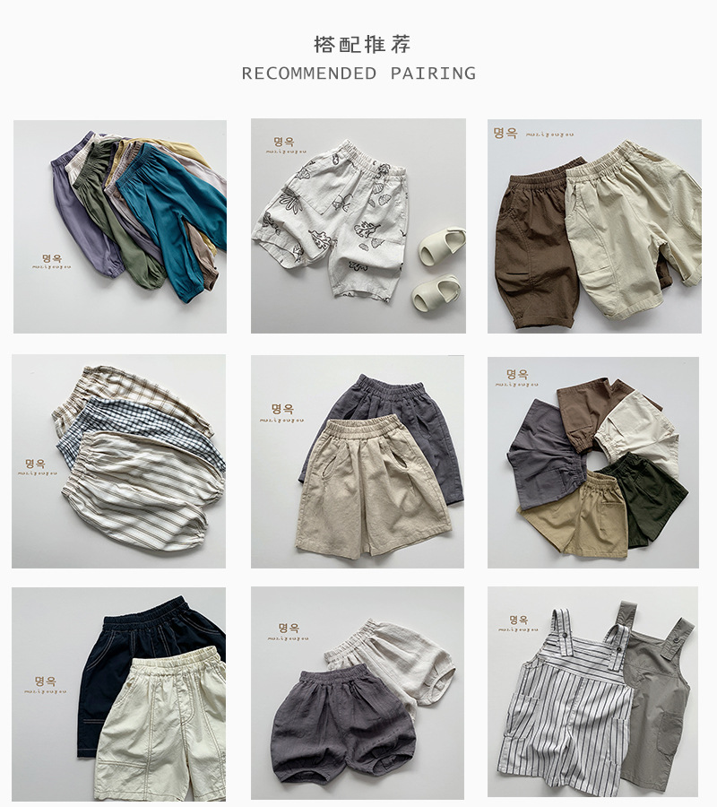 日系棉麻风~男女童上衣儿童个性韩版短袖T恤小衫森系复古风潮童装详情2