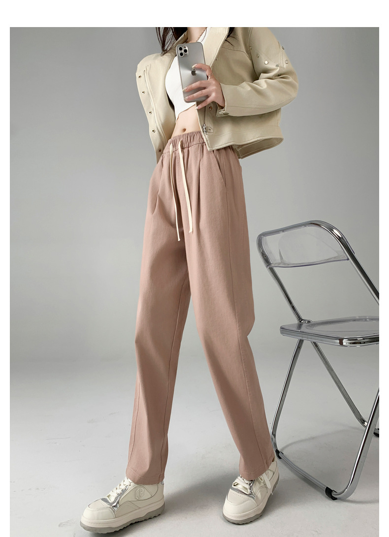 梨形身材遮肉神裤秋冬女新纯棉牛仔哈伦休闲女裤子详情18