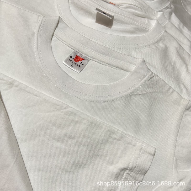 厂家直销外贸儿童T恤纯棉短袖绘画体恤童装空白夏装男童女童小童详情4