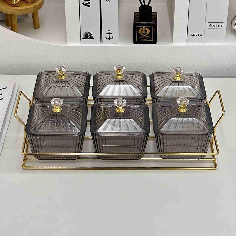 10 Fruit platters, home living room coffee table, tea, snacks, candies, pastries, nuts, divided snack plates, three-compartment dried fruit platters pic 5