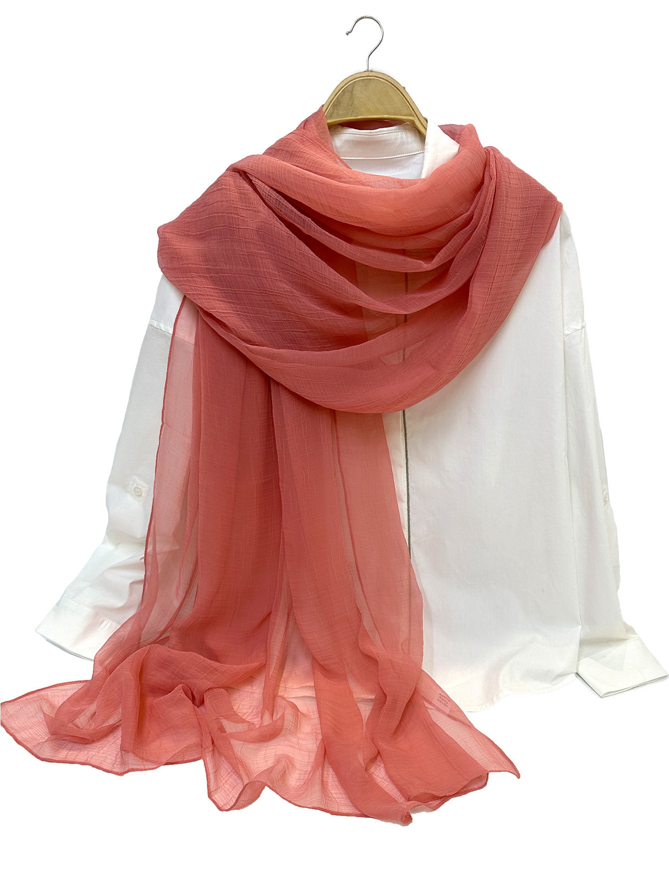 新款欧美出口纯色夏季防晒丝巾沙滩巾披肩 工厂批发定 制详情22