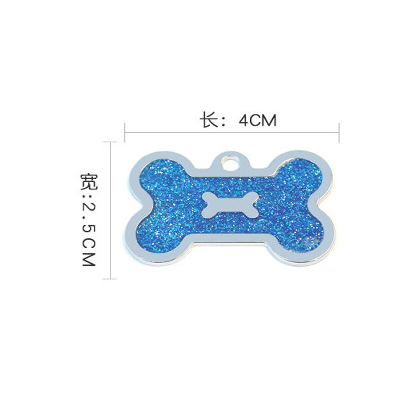 Spot metal aleación de zinc doble hueso forma dog tag id productos para mascotas goteo colgante rotulación láser identificación pic 13