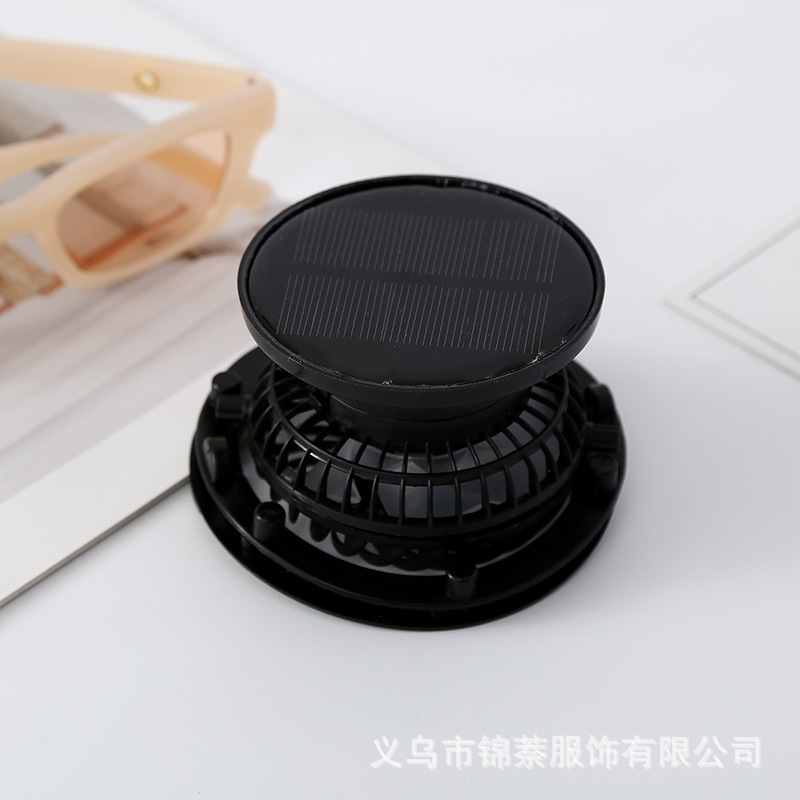 新款太阳能风扇帽180-360°旋转可拆卸风扇配件USB充电小风扇批发详情19