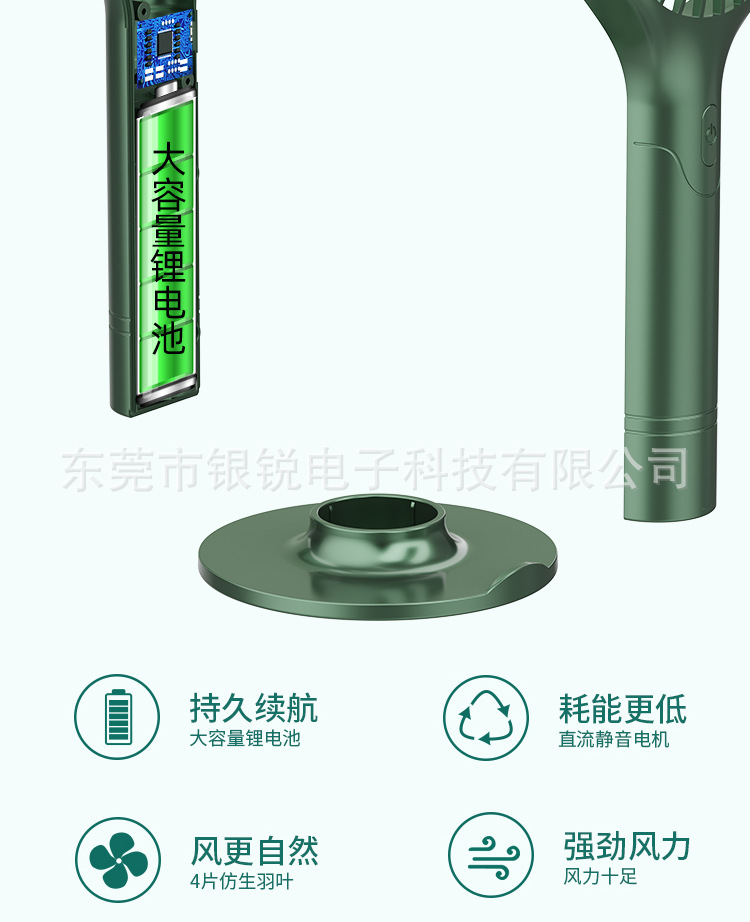 新款迷你usb小风扇手持随身便携静音办公学生桌面风扇可logo详情4