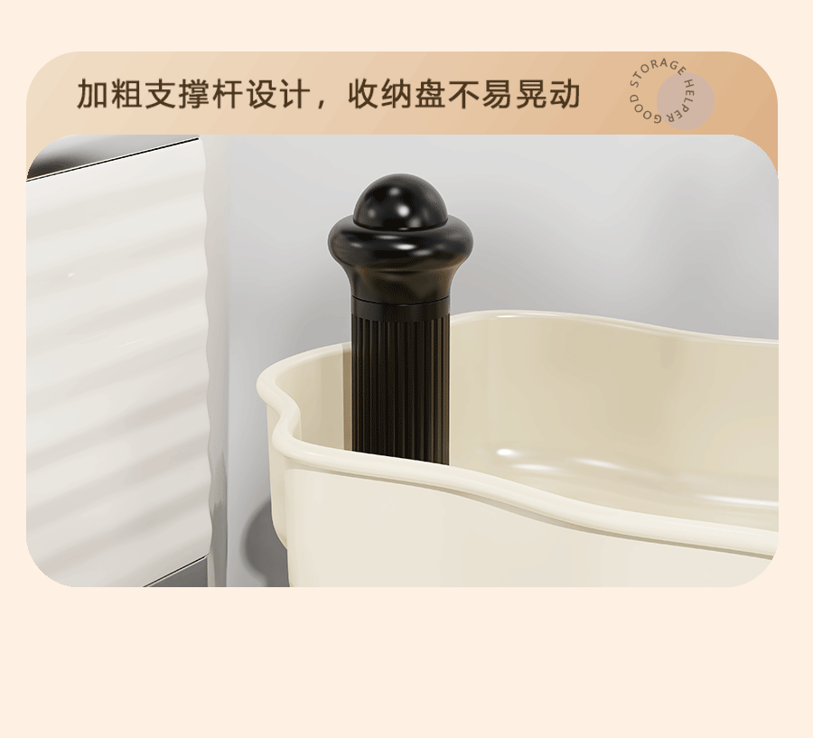 桌面置物架高级感梳妆台口红化妆刷收纳架化妆品护肤品透明收纳柜详情7
