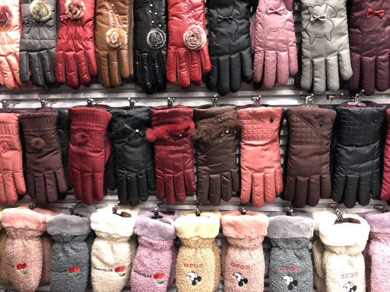 Winter thickened and fleece gloves, street stall, night market, wandering products, windproof, cycling, cold-proof and anti-slip cotton gloves pic 7