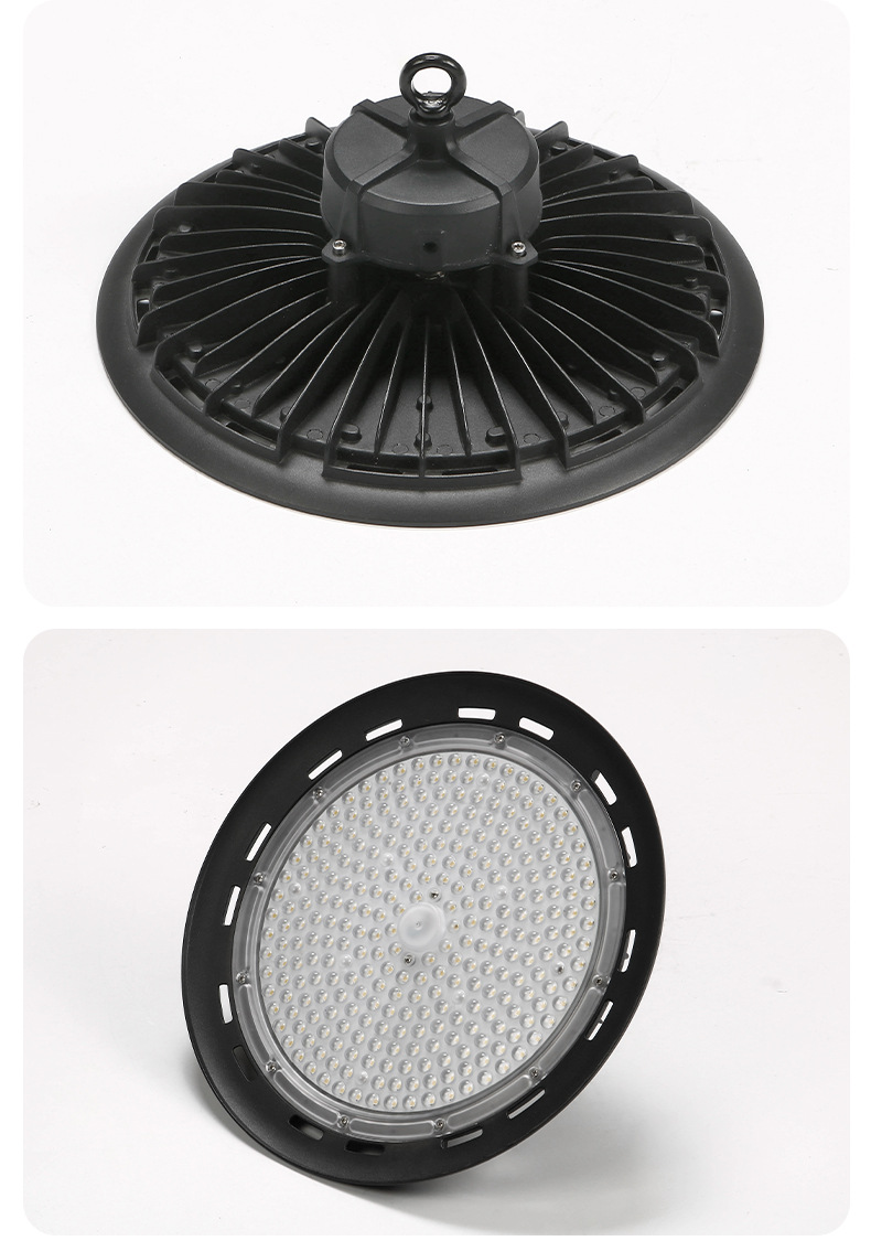 UFO industrial and mining lamp manufacturer wholesale warehouse lamps, factory LED workshop lamps, industrial large-area circular ceiling flying saucer lamps pic 14