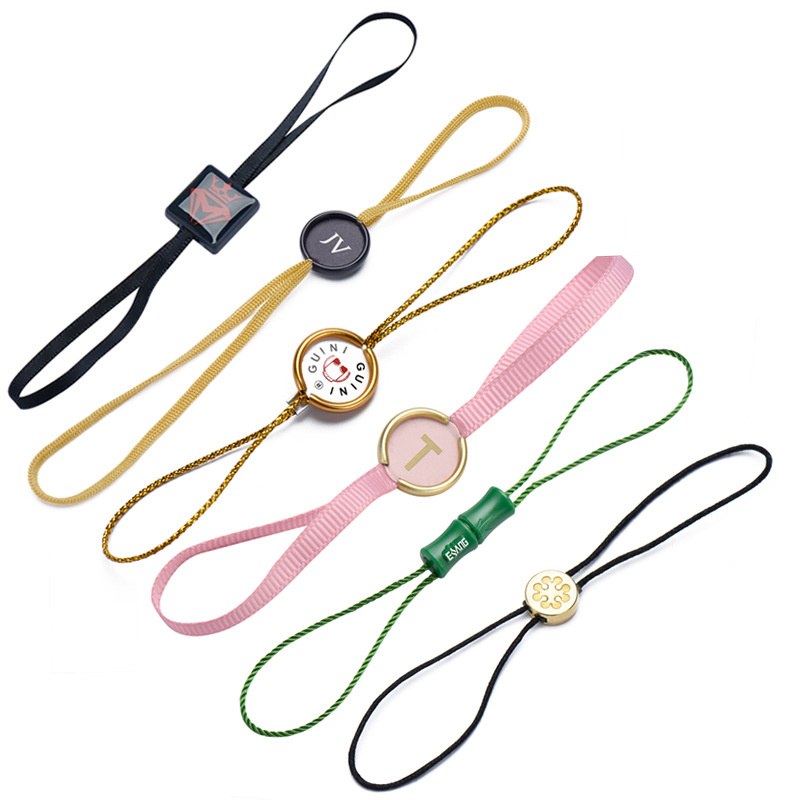 服装吊粒定制高档双插吊粒logo设计烫金滴胶通用吊牌挂绳衣服标签详情7