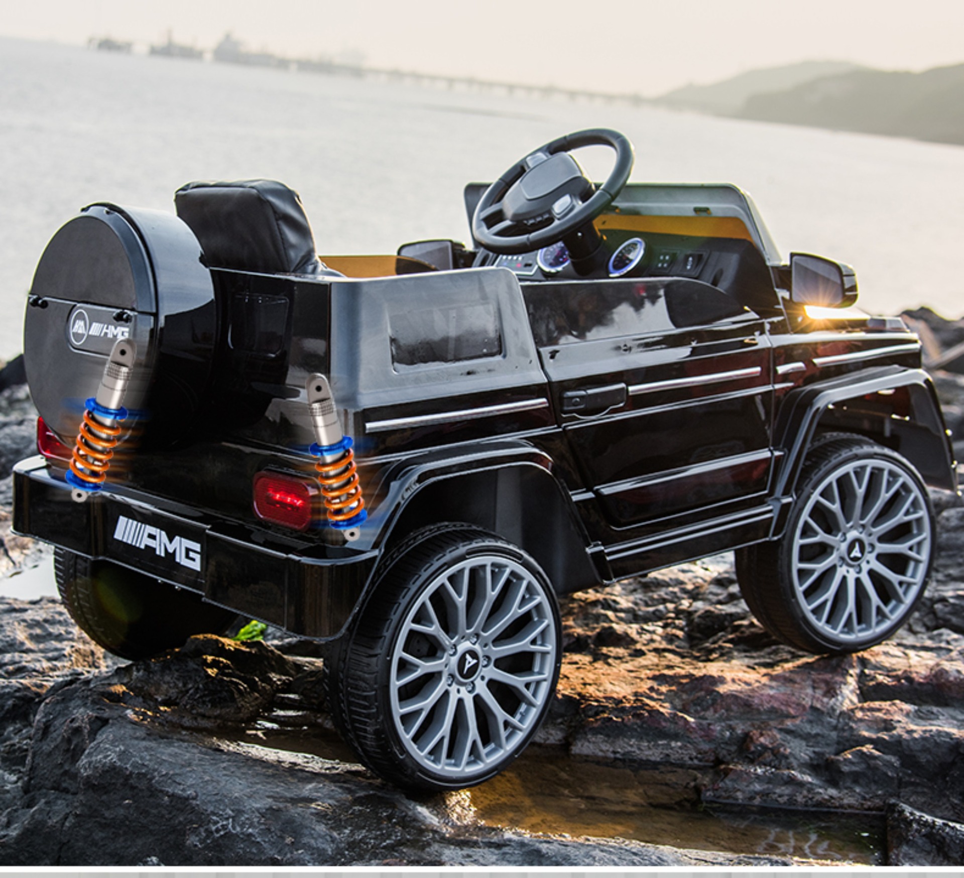 儿童电动车大g四轮可坐人宝宝遥控玩具车男女孩周岁礼物越野汽车详情12