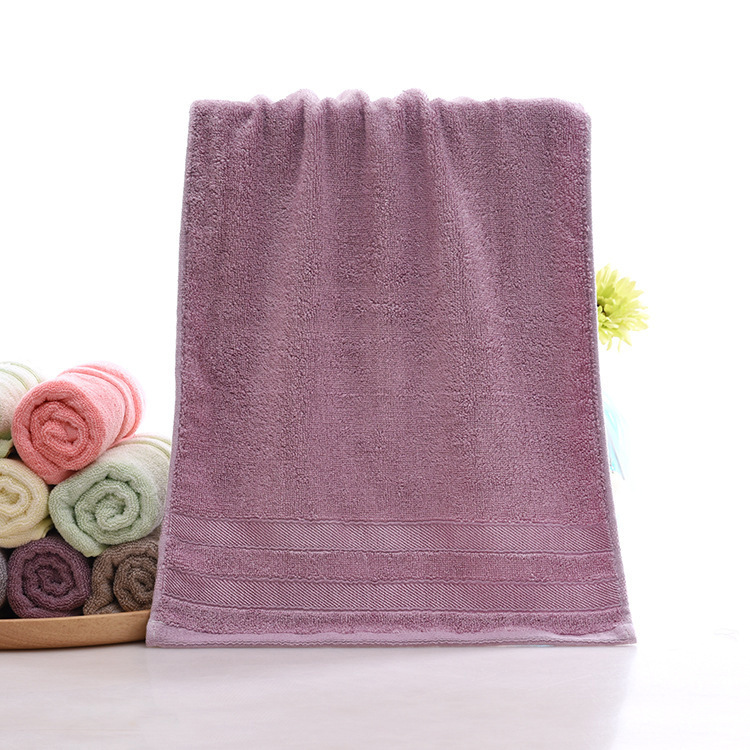 Wholesale of bamboo fiber double-segment towels, thickened household couple face towels, soft and absorbent multi-color towels for hair delivery pic 39