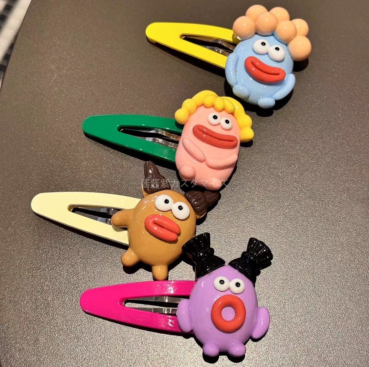 多巴胺发夹发饰刘海边夹碎发夹搞怪丑娃发夹香肠嘴可爱女发卡头饰详情25