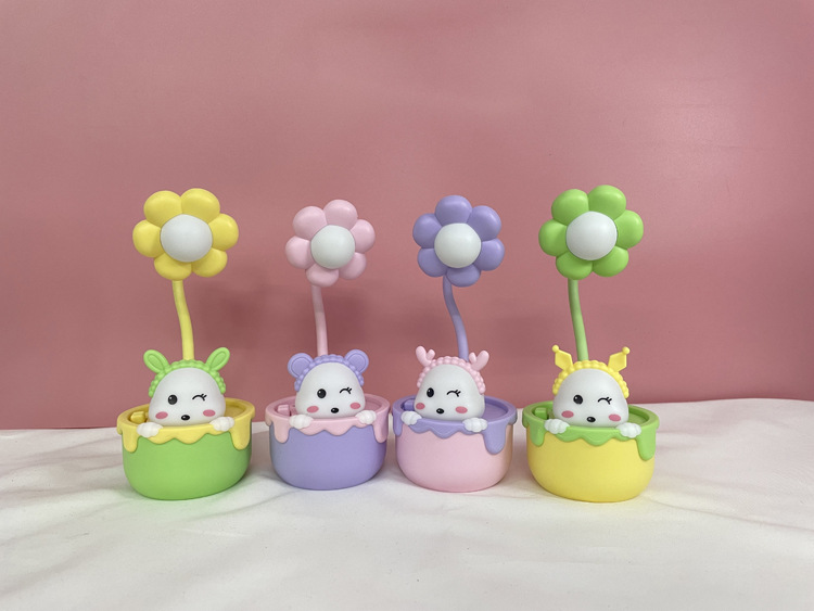 外贸跨境LED小台灯 USB充电卡通铅笔削迷你桌面夜灯 卧室床头灯具 毛绒玩具款式可爱详情7