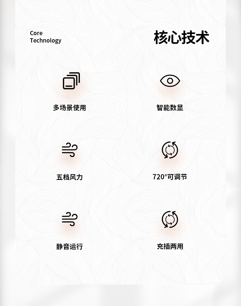 2024新款usb风扇充电款长续航桌面学生宿舍办公室夹子小风扇批发详情5