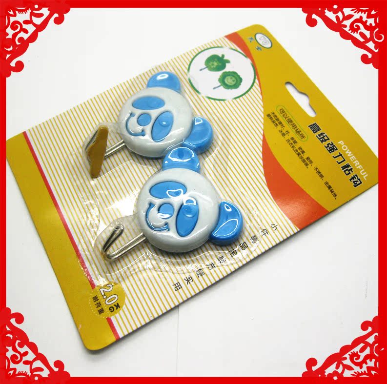 Two cartoon adhesive hooks, plastic adhesive hooks, one-yuan and two-yuan store supplies, daily necessities pic 7