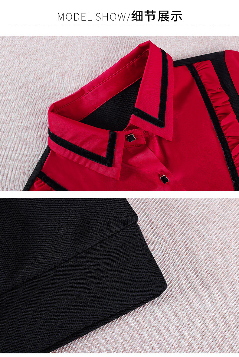 The early spring women's shirt 2022 new style is fashionable, stylish, slimming and versatile. It's a trendy two-piece blouse for women pic 12