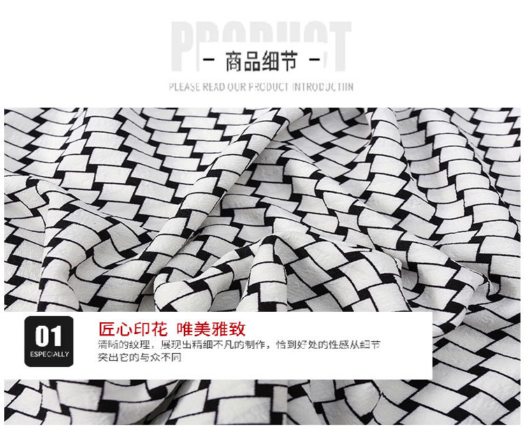 Wholesale of spring and summer clothing fabrics in stock, including small checkered printed bubble check polyester fabric, dresses, accessories and mask fabric pic 11