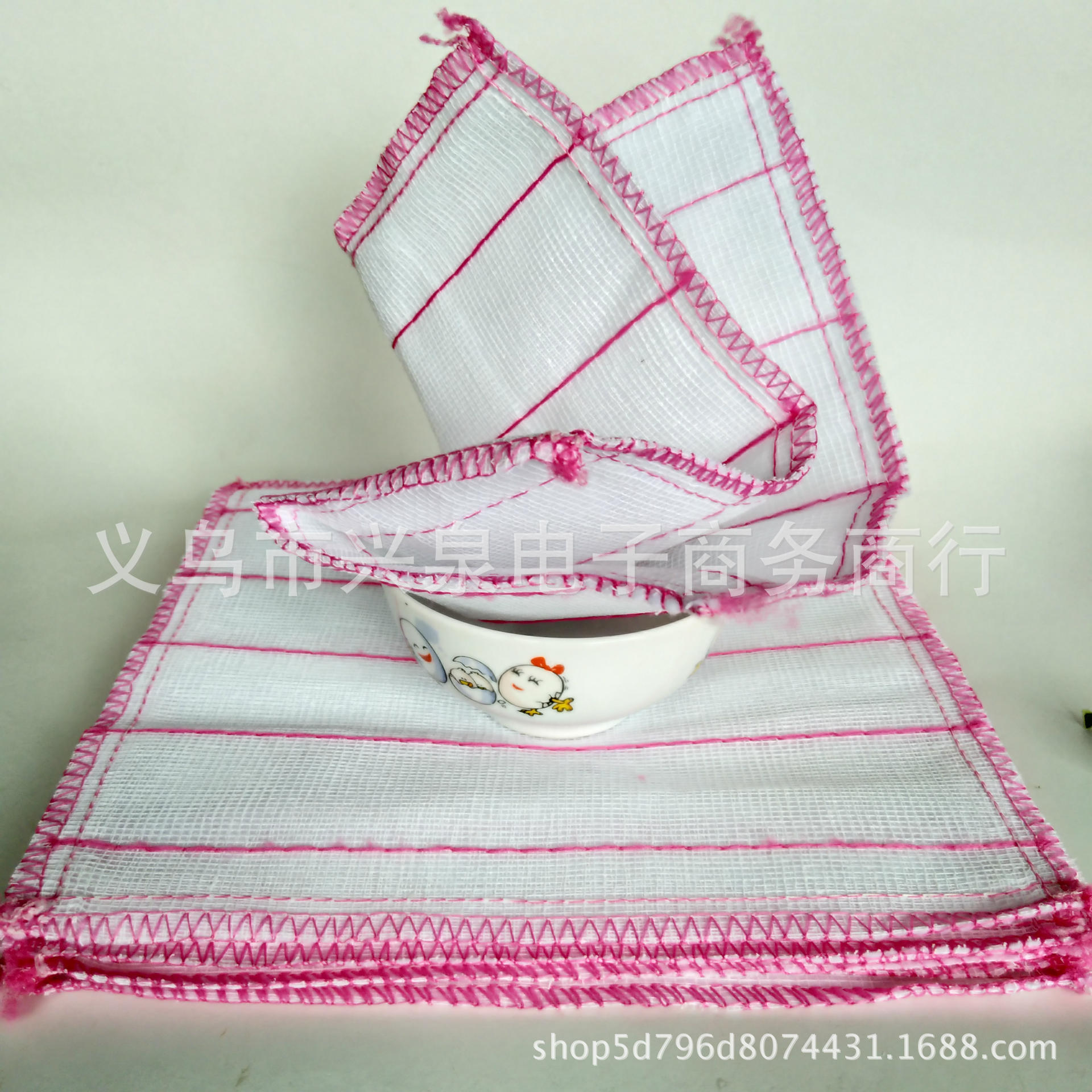 One yuan store 28*28 non-stick dishcloths, scouring pads, dishcloths, one yuan department store batch pic 3