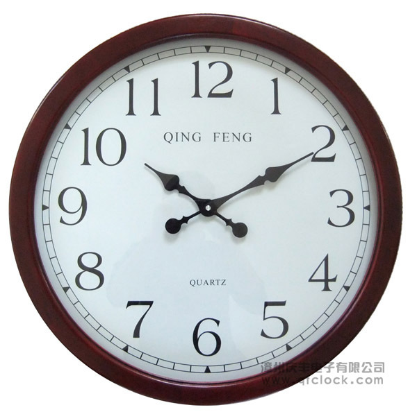 Extra-large size living room round silent wall clock, retro solid wood wall-mounted clock, antique rosewood clock, Amazon custom clock pic 10