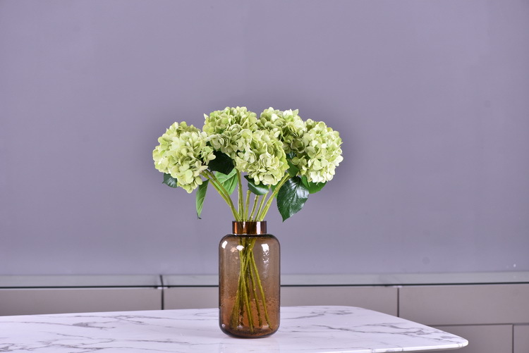 Factory supply of artificial hydrangeas, high-end hydrangea wholesale, wedding, home, hotel landscaping, main flowers, decorative artificial flowers pic 60