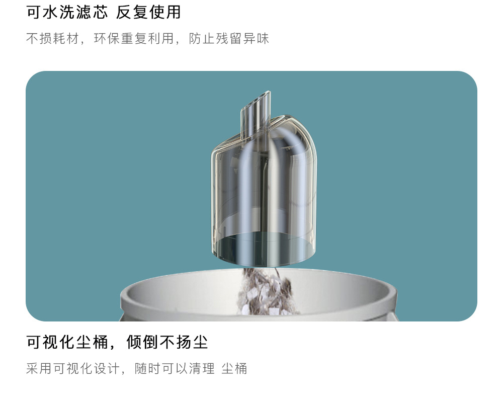 新款分离式车载吸尘器超高颜值大吸力车家两用大功率跨境吸尘器详情15