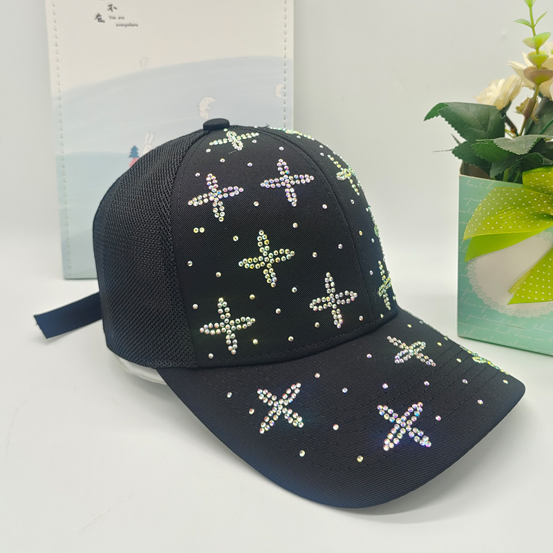 Xinwangjiang brand name Korean diamond-encrusted baseball caps, baseball caps, sun protection, fashionable and versatile new sunshade hats are in stock and available. We support one-piece consignment models pic 6