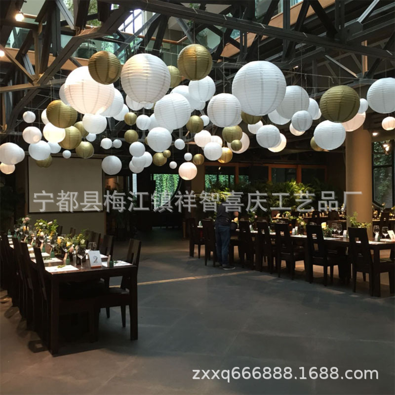 Colorful paper lanterns, DIY lanterns, wedding lanterns, year-end parties, Lantern Festival riddles, decorative items pic 14
