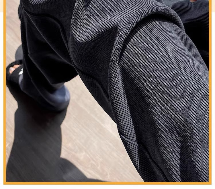 秋季女式休闲裤直筒阔腿裤潮牌宽松小个子垂感长裤加长款薄款女裤详情6