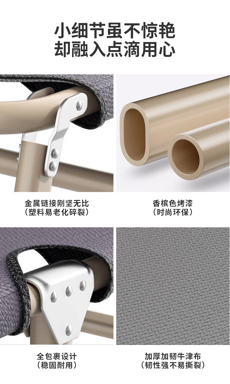 Wholesale lounge chairs, outdoor camping simple folding beds, companion beds, single beds, office nap and midday rest beds, camp beds pic 11