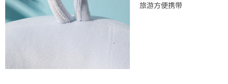 Hump U-shaped pillow, cartoon shark embroidery, office nap neck pillow, travel portable neck pillow, can be printed with logo pic 13