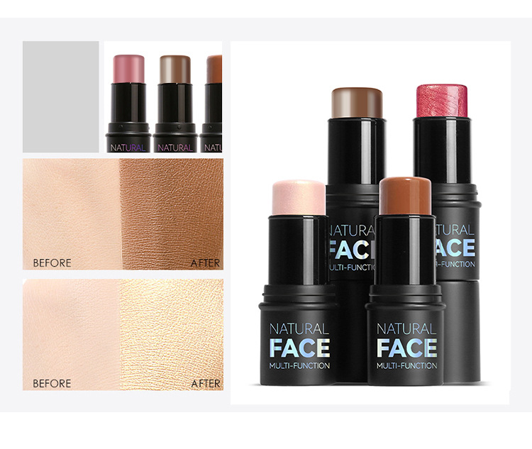 轮廓跨境专供高光修容棒脸部阴影彩妆多用阴影棒腮红膏卧蚕笔详情13