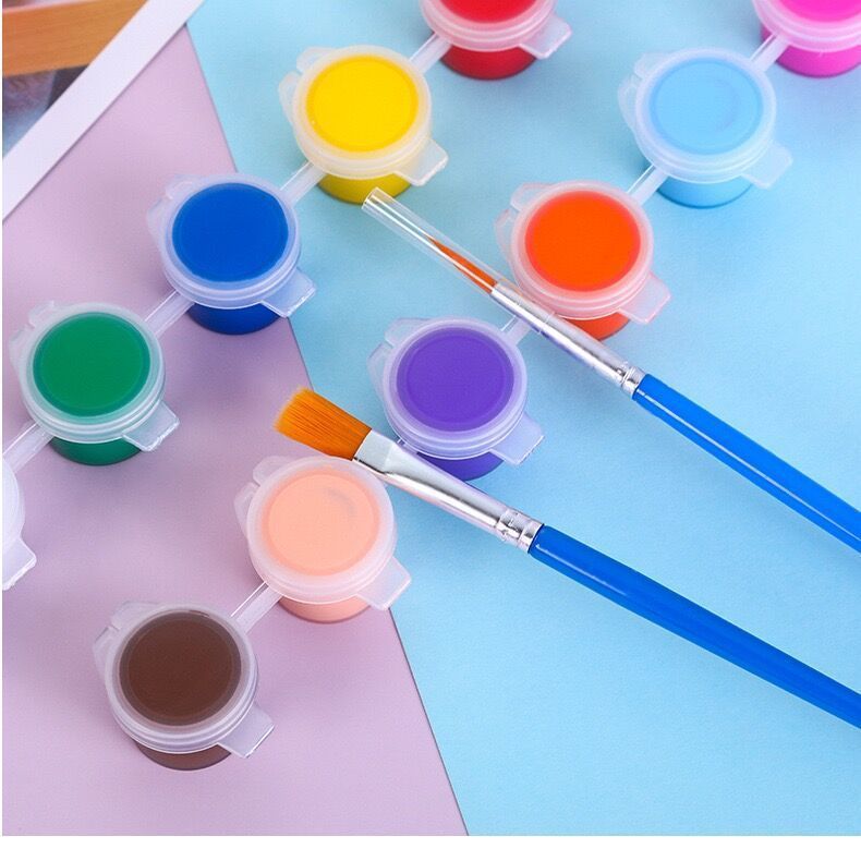 12色颜料条26色8色套装儿童涂鸦画制作石头画可水洗水彩颜料详情9
