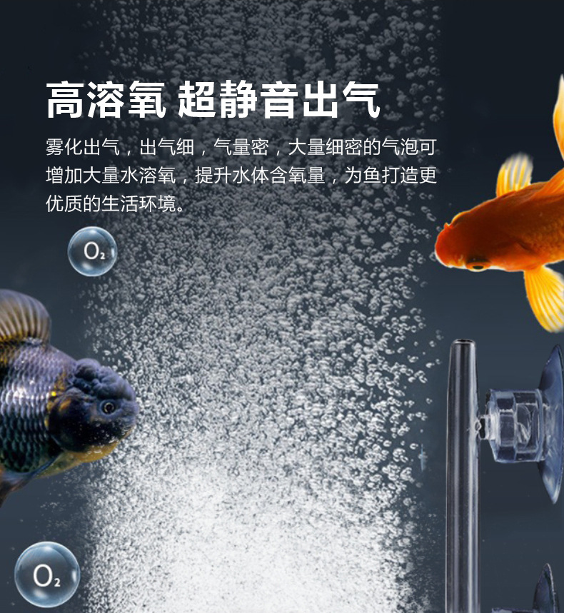 20393  气泡石增氧头鱼缸氧气泵充氧机静音纳米气盘雾化器爆氧空气细化器详情14