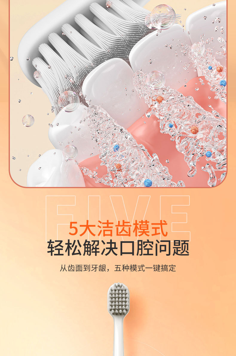 志高电动牙刷新款成人软毛牙刷充电式男女学生声波牙刷情侣套装详情7