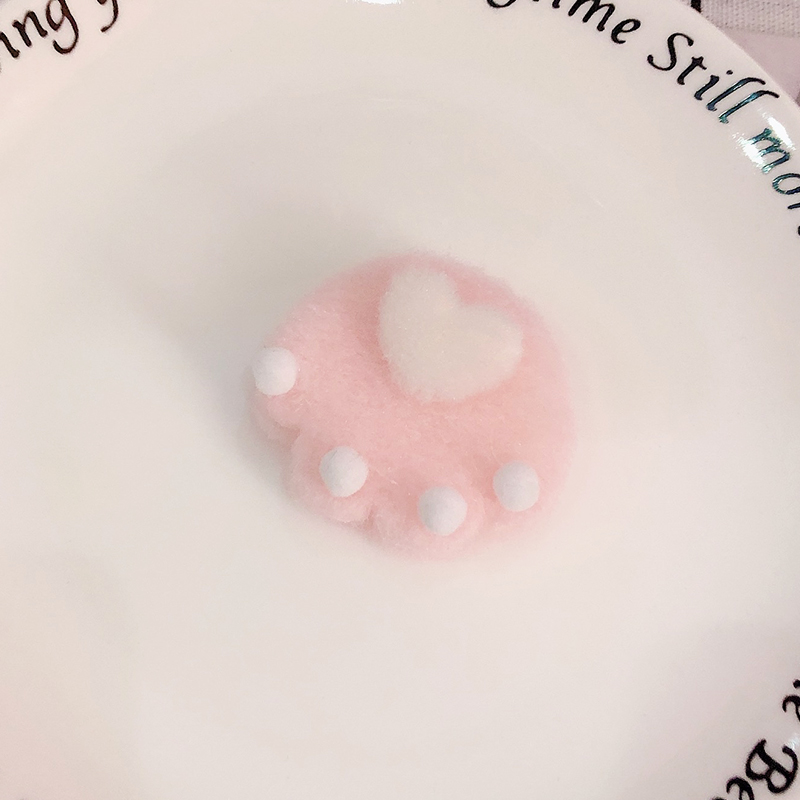 diy accessories, brooches, three-dimensional fluffy pink cat paw scarves, hair accessories, clothing, shoes, socks, bags, fabric, handcrafted materials and accessories pic 9