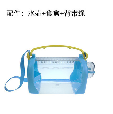 Pet takeout: Transparent, breathable, large-space, small parrot birdcage, portable for going out, hand-held birdcage pet supplies pic 5