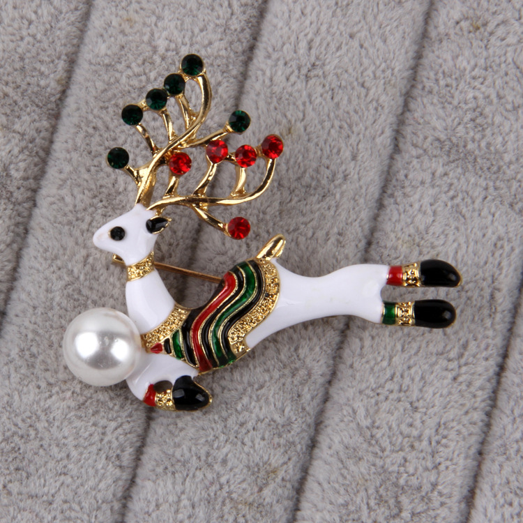 圣诞节胸针饰品树麋鹿胸花新年礼物卡通别针可爱日韩学生毛衣装饰详情12