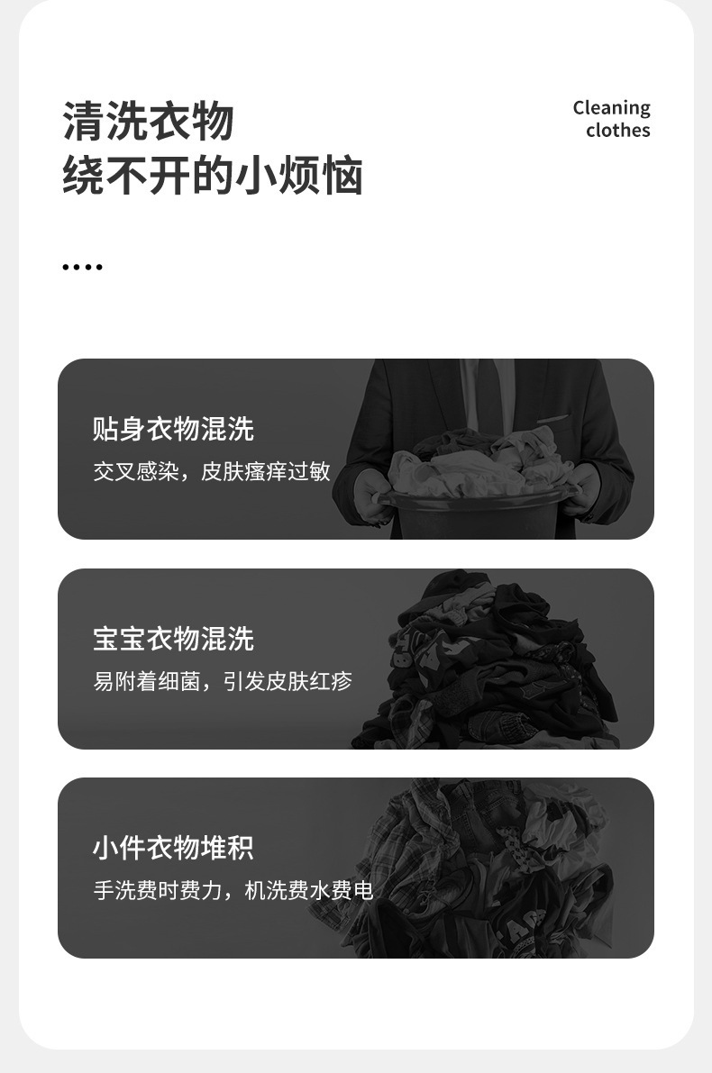 迷你洗衣机折叠小型家用便携式宿舍内衣洗袜子自动洗脱一体清洗机详情5