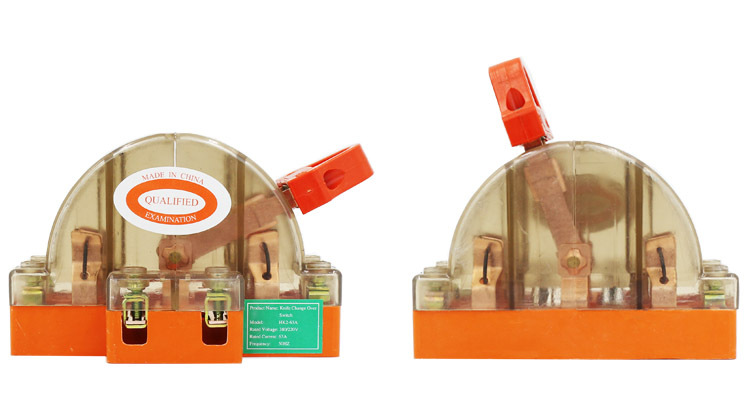 2P63A all-copper transparent tape LED bidirectional double-throw knife switch power transfer knife switch bidirectional knife switch pic 11