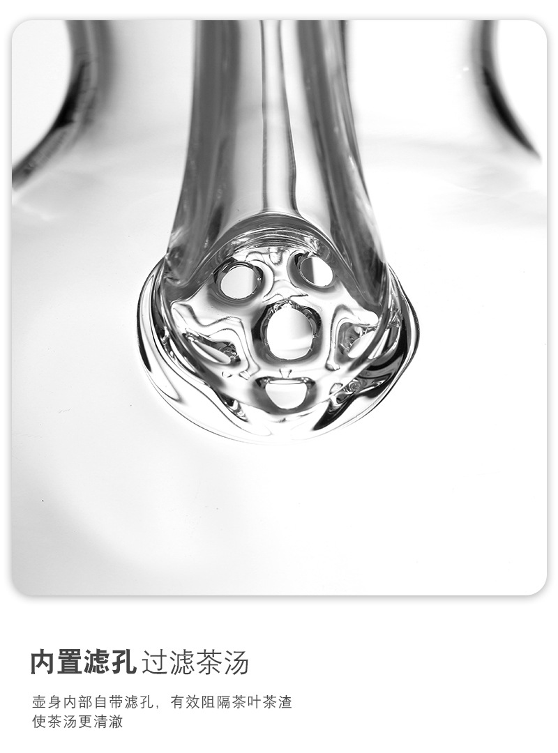 爆款仿宋茶壶自带过滤绿茶壶耐热玻璃加厚小青柑茶壶可明火加热壶详情13
