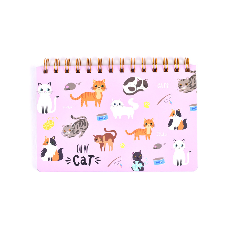 炜搏 可爱咕本爆款学生笔记本厚创意活页软线圈本子环保手帐批发详情5