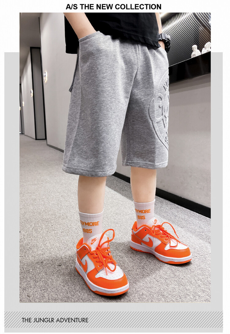 The 2022 new summer loose and stylish cotton capri shorts for boys are a trend of casual summer pants for middle-aged children pic 160
