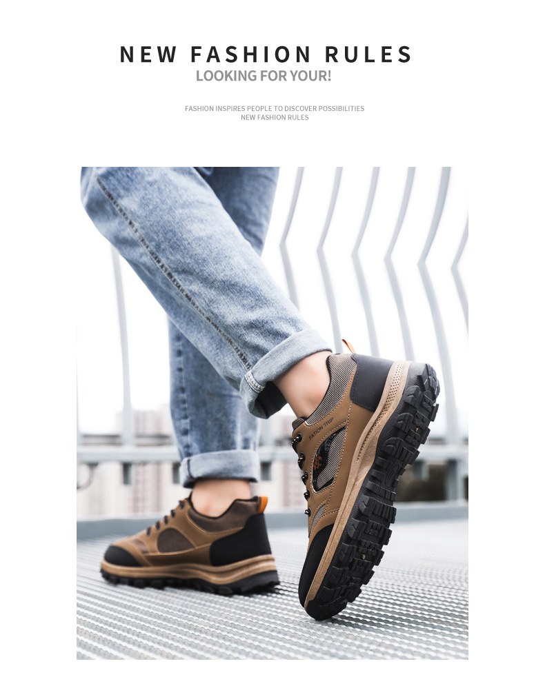 跨境批发男士工装鞋四季户外徒步登山鞋工地上班劳保鞋休闲运动鞋详情12