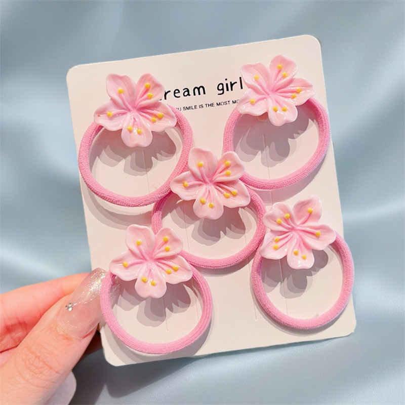 Fashionable cherry blossom set hair clips, girlish style hair clips, bangs clips, hair accessories, sweet hair bands, best-selling headwear and hair ties pic 7