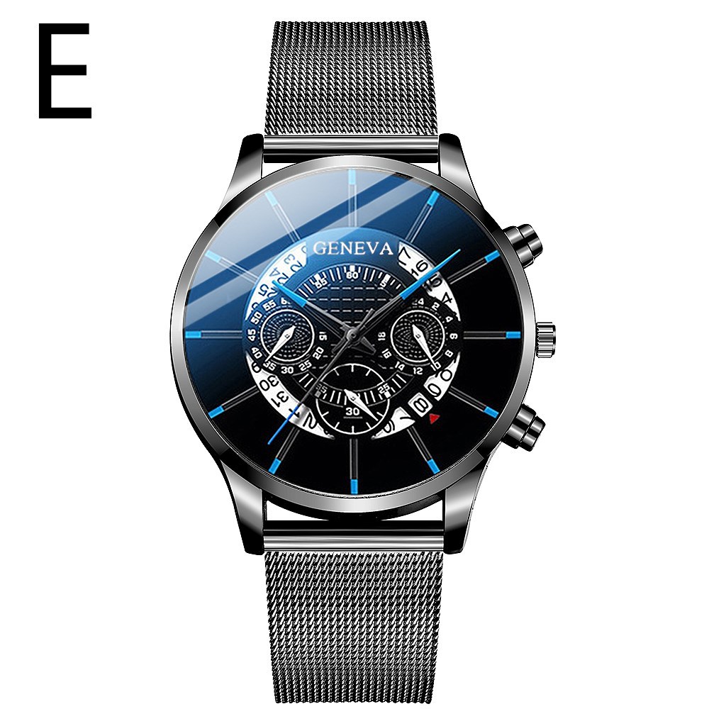 Aliexpress best-selling alloy mesh band watch, ultra-thin mesh band multi-functional casual steel band quartz watch for men pic 7