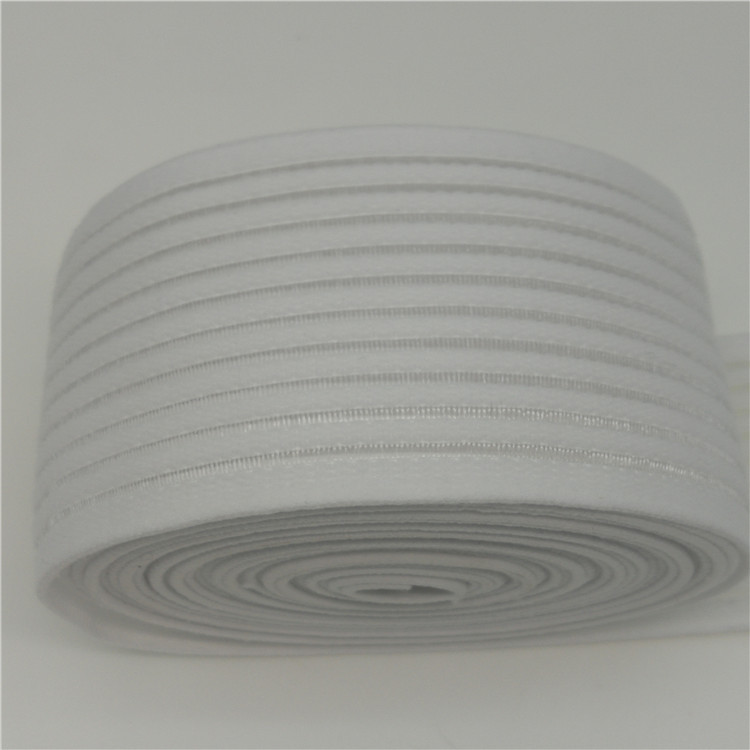 80MM black fish thread elastic band, 75MM black fish thread elastic band, breathable elastic band pic 2