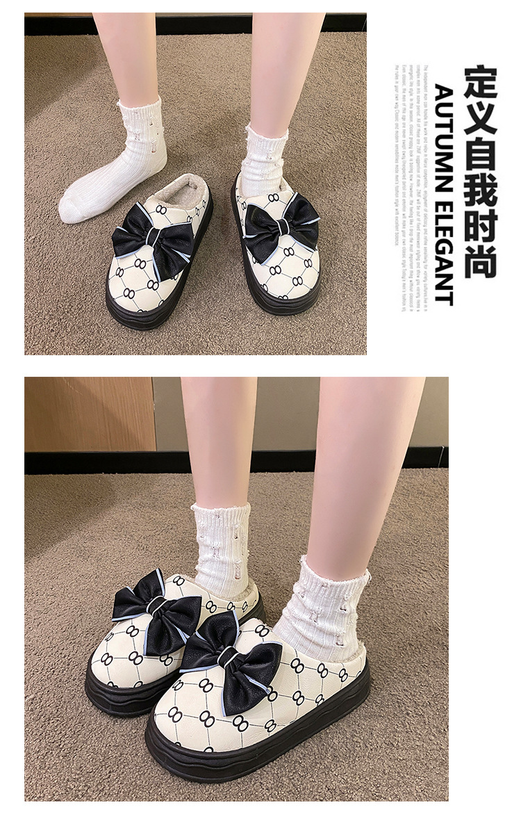 冬季棉拖鞋女士居家室内防滑厚底时尚ins加绒加厚棉拖鞋一件代发详情15