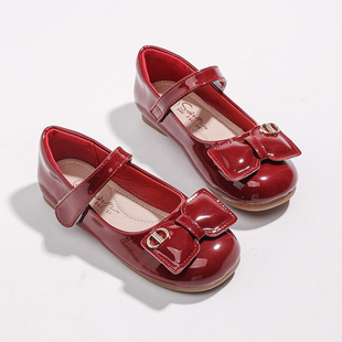 女童皮鞋2024新款红色公主鞋春夏季宝宝小女孩平底单鞋儿童软底鞋详情14