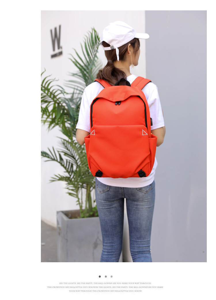 New Oxford cloth backpack for men, USB charging backpack, water-resistant computer bag, large-capacity schoolbag for female students pic 17