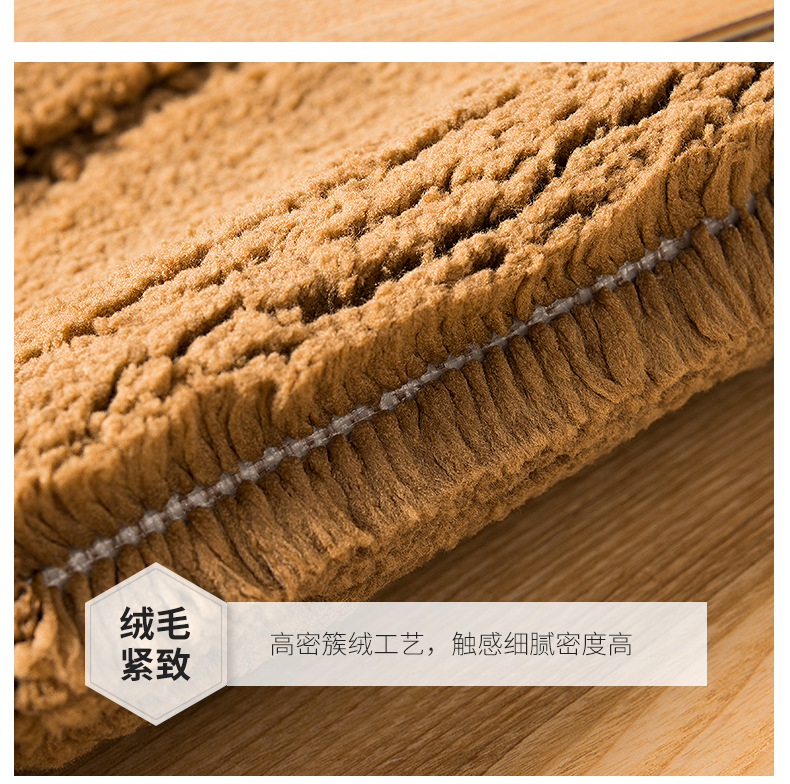 大达欧式卧室床边地毯简约纯色浴室厨房卫生间厚绒吸水脚垫详情33