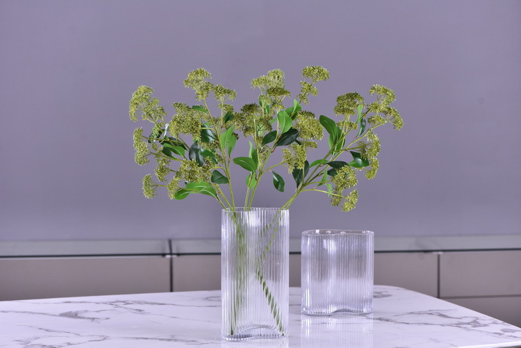 Artificial flower bouquets, flower arrangements, green plants, Dingding grass, artificial flowers, living room ornaments, decorative items, plastic flowers, photography props, silk flowers, artificial plants pic 7